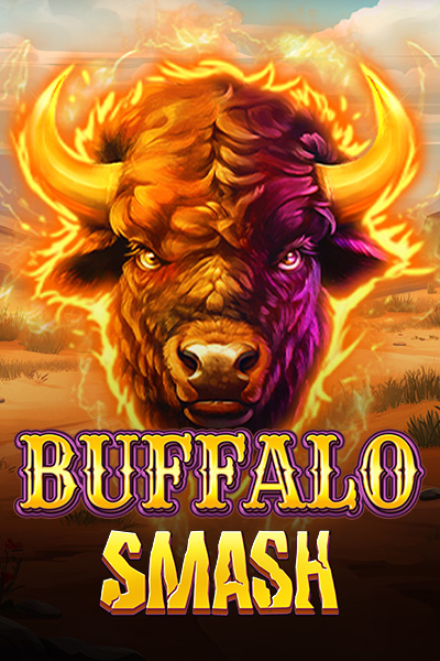 Une image sauvage et imposante du jeu 'Buffalo Smask', capturant la force et la majesté du bison, animal emblématique de l'Ouest.